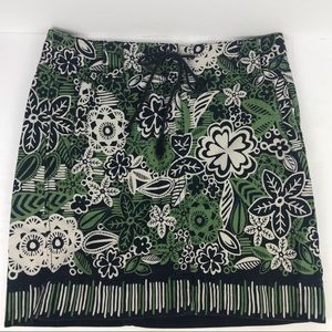 Ann Taylor Loft | Floral Print Cotton Skirt